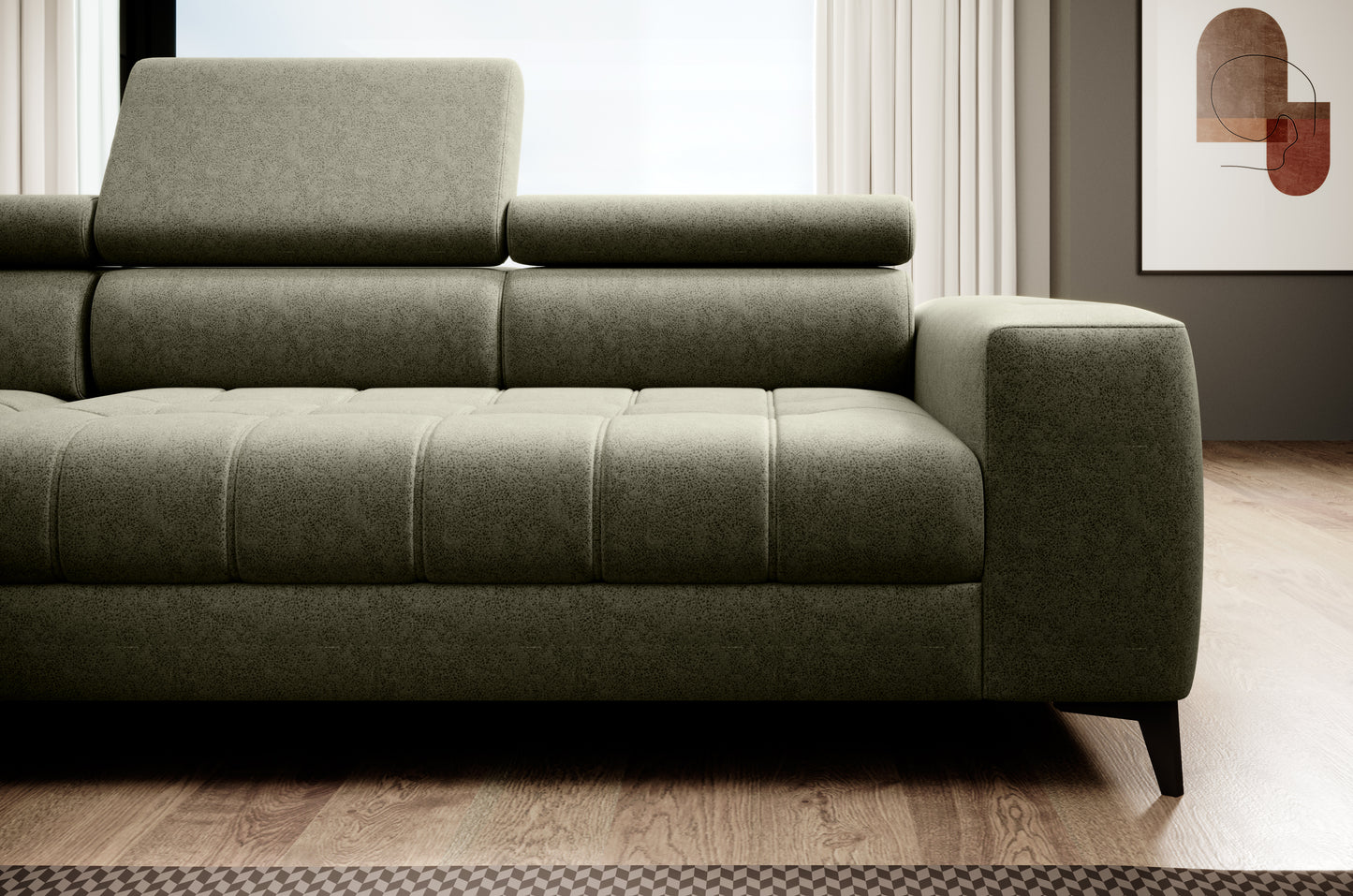 Astona - L-Shape Corner Sofa Bed with Sleeping Function Storage Various Colour > Width 280 cm <
