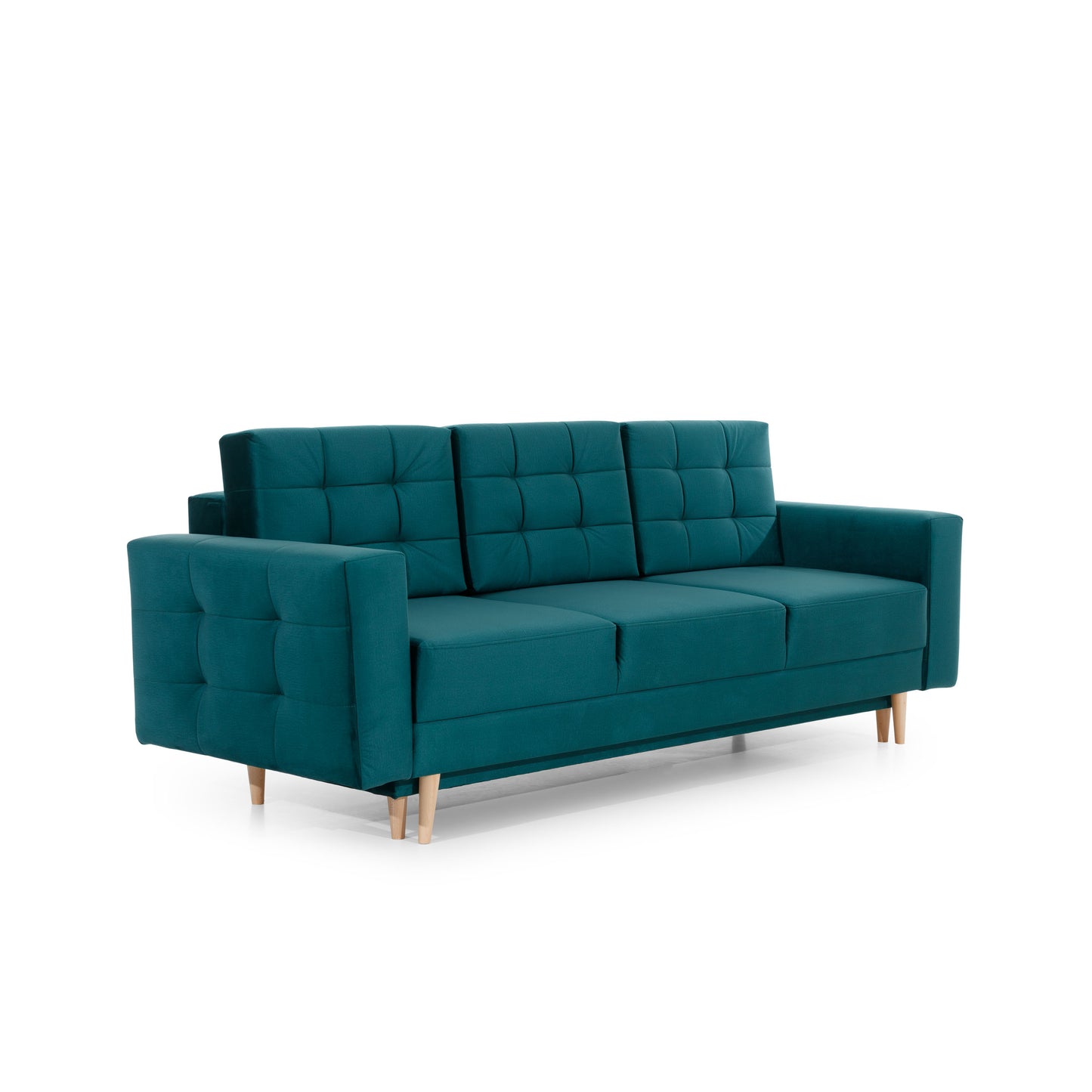 ASGARD - Sofa Bed with Sleeping Function Storage Fabric Many Colours > Width 233 cm <