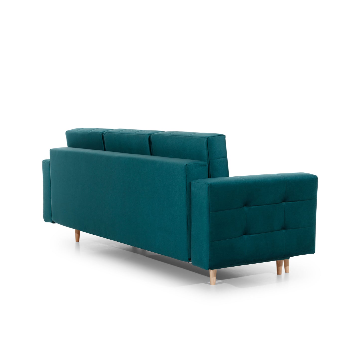 ASGARD - Sofa Bed with Sleeping Function Storage Fabric Many Colours > Width 233 cm <