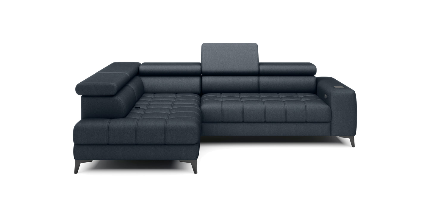 Bardo - L-Shape Corner Sofa Storage For Bedding Various Colour > Width 280 cm <