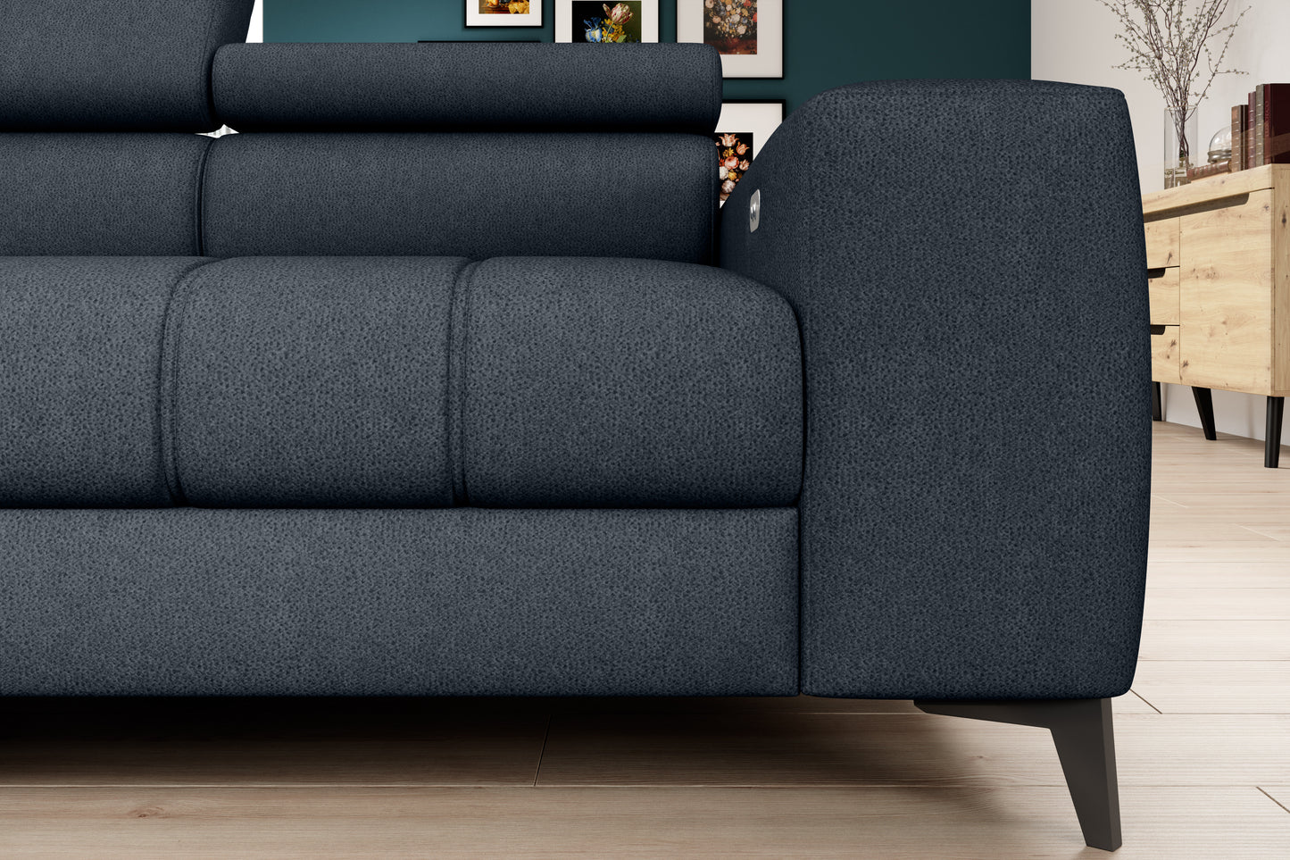 Bardo - L-Shape Corner Sofa Storage For Bedding Various Colour > Width 280 cm <