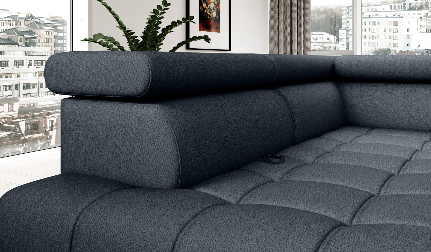 Bardo - L-Shape Corner Sofa Storage For Bedding Various Colour > Width 280 cm <