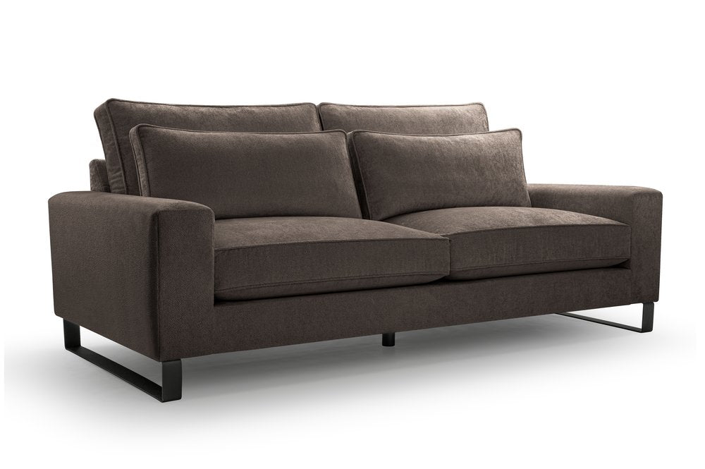 CARA - Sofa in Fabric, Many Colours, Very Comfortable >221cm x 106cm<