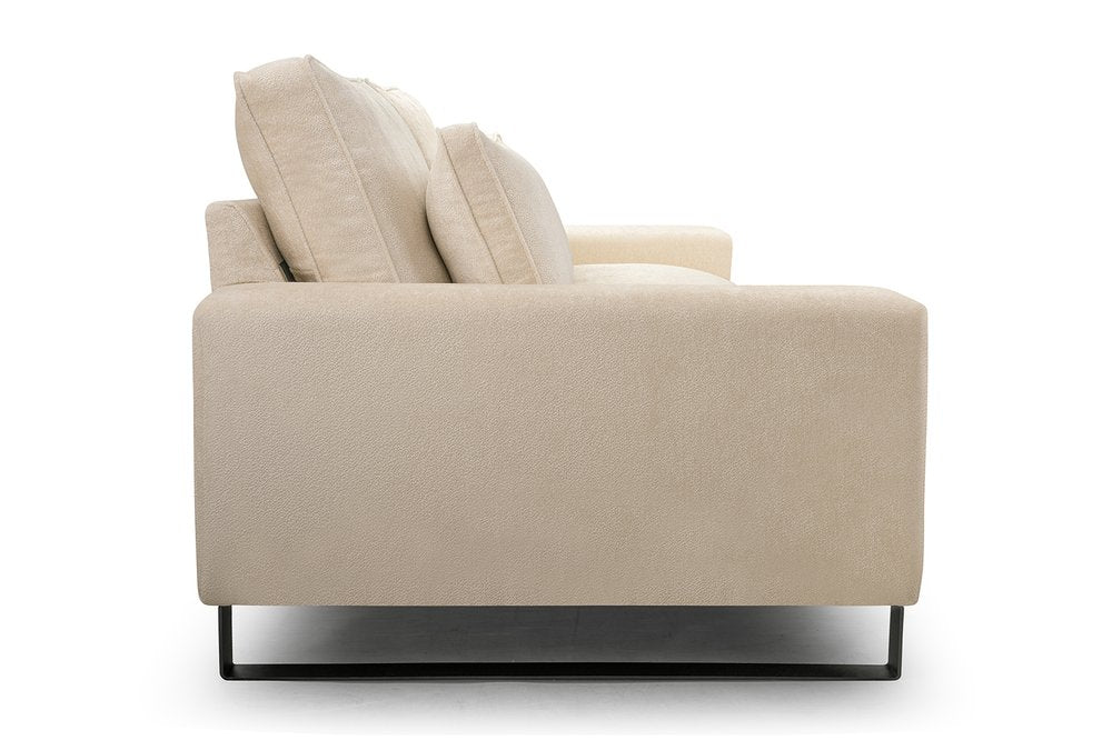CARA - Sofa in Fabric, Many Colours, Very Comfortable >221cm x 106cm<