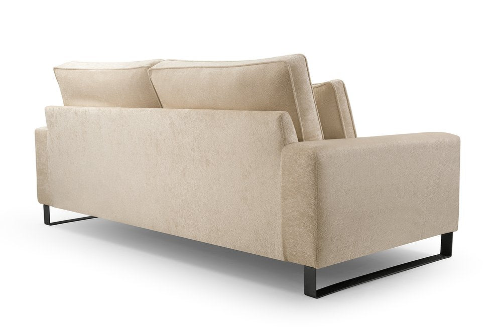 CARA - Sofa in Fabric, Many Colours, Very Comfortable >221cm x 106cm<