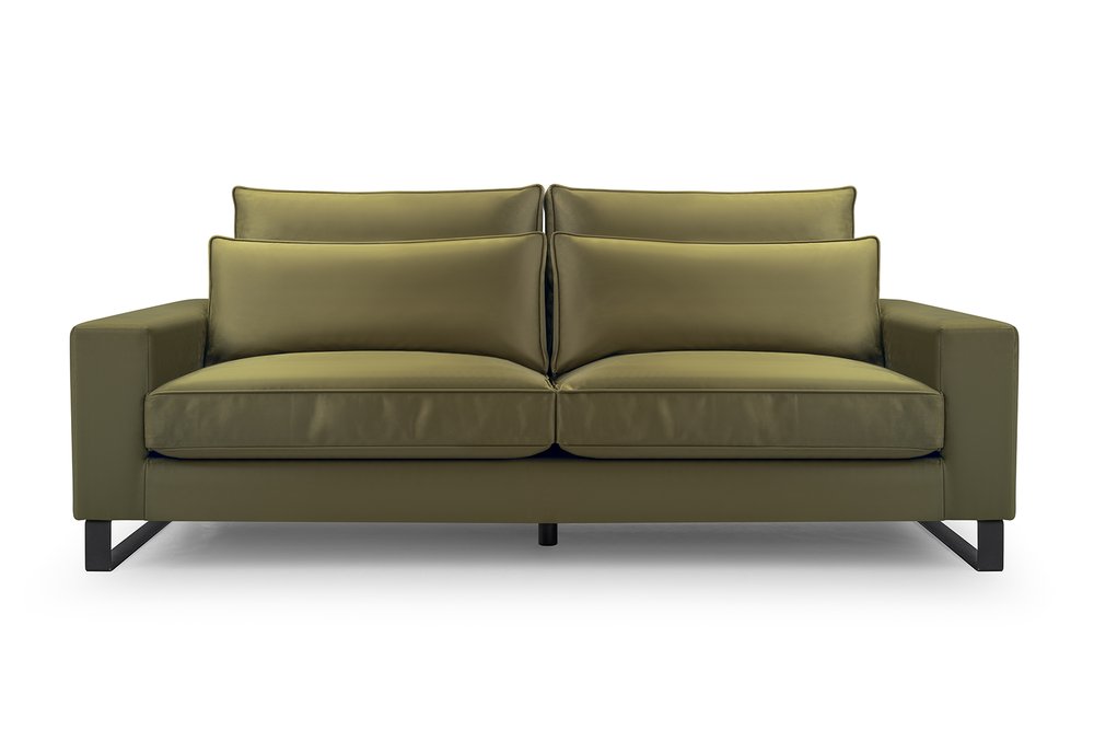CARA - Sofa in Fabric, Many Colours, Very Comfortable >221cm x 106cm<