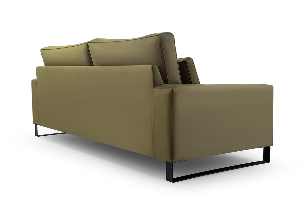 CARA - Sofa in Fabric, Many Colours, Very Comfortable >221cm x 106cm<