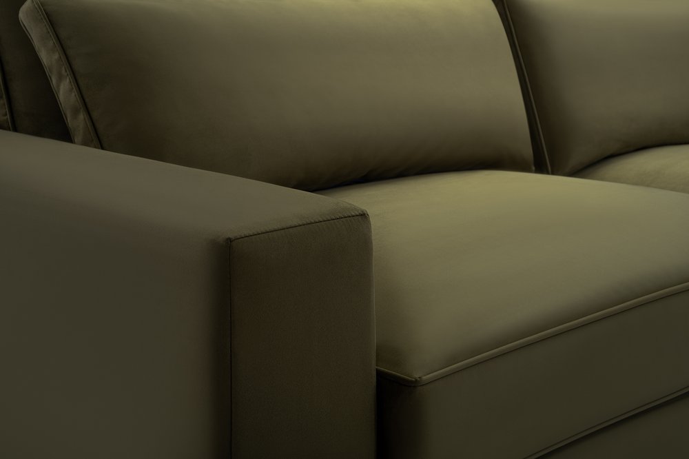 CARA - Sofa in Fabric, Many Colours, Very Comfortable >221cm x 106cm<