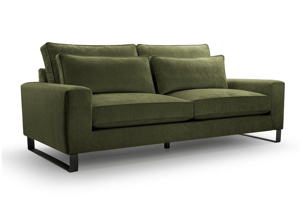 CARA - Sofa in Fabric, Many Colours, Very Comfortable >221cm x 106cm<