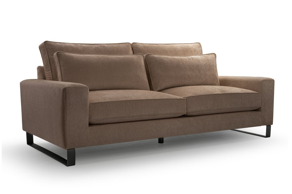 CARA - Sofa in Fabric, Many Colours, Very Comfortable >221cm x 106cm<