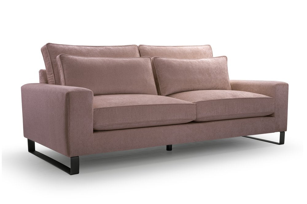 CARA - Sofa in Fabric, Many Colours, Very Comfortable >221cm x 106cm<