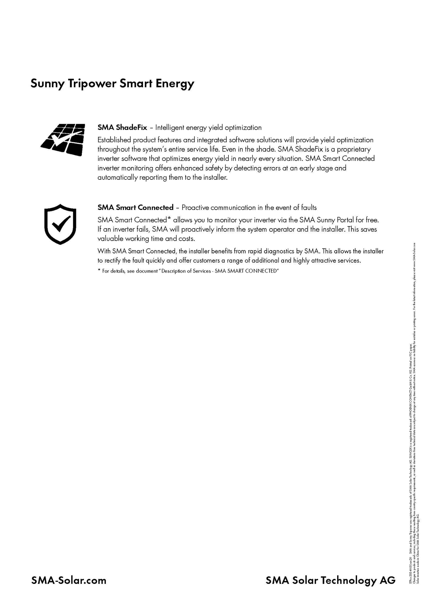 INVERTER SMA STP5.0-3SE-40 5KW, HYBRID, THREE-PHASE, 2 MPPT, NO DISPLAY, NO WIFI