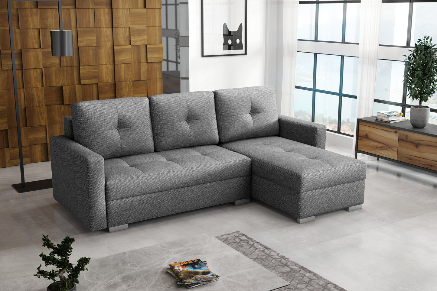 RODEO Corner Sofa Bed with sleeping function > 225cm <