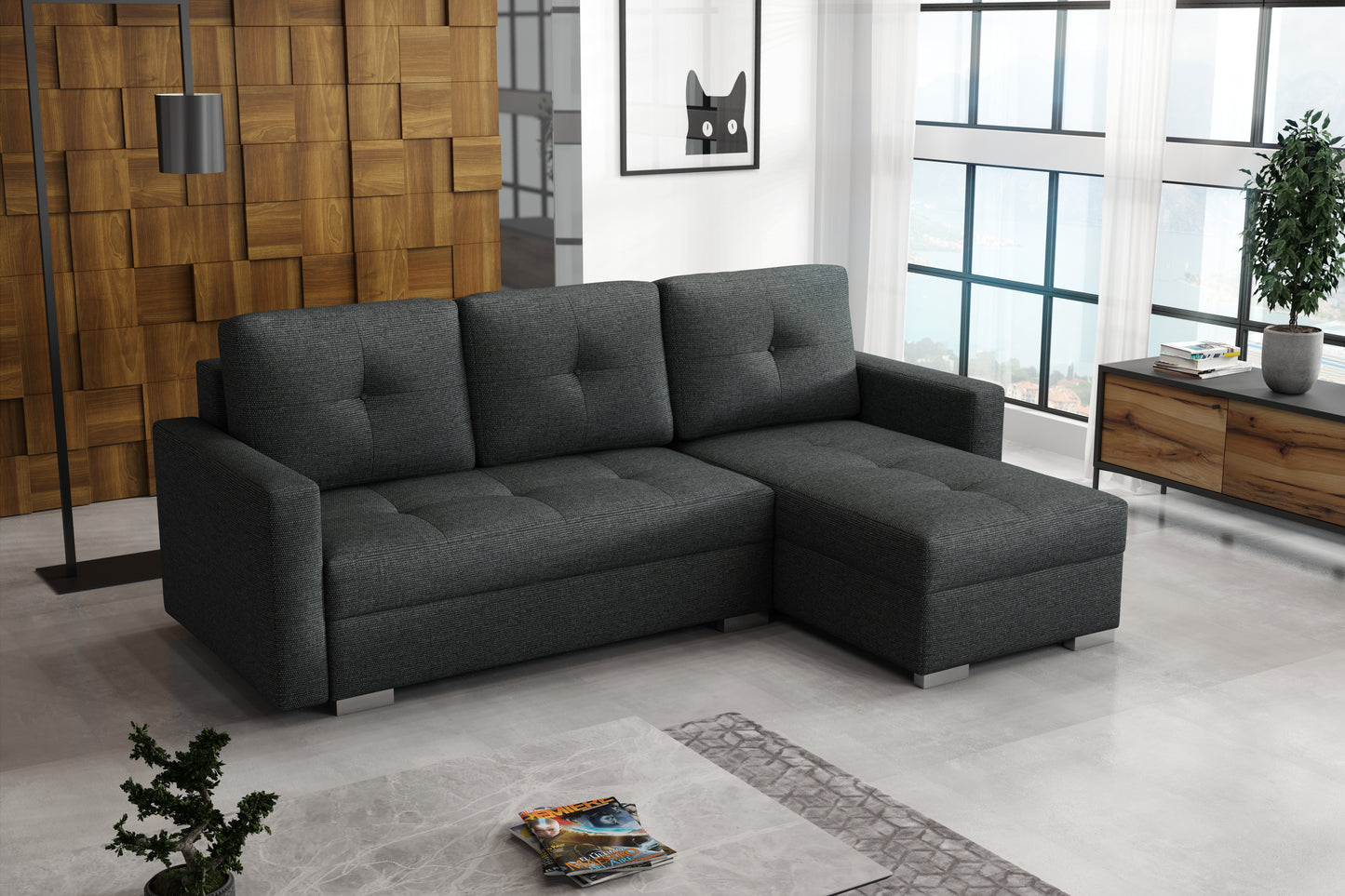 RODEO Corner Sofa Bed with sleeping function > 225cm <