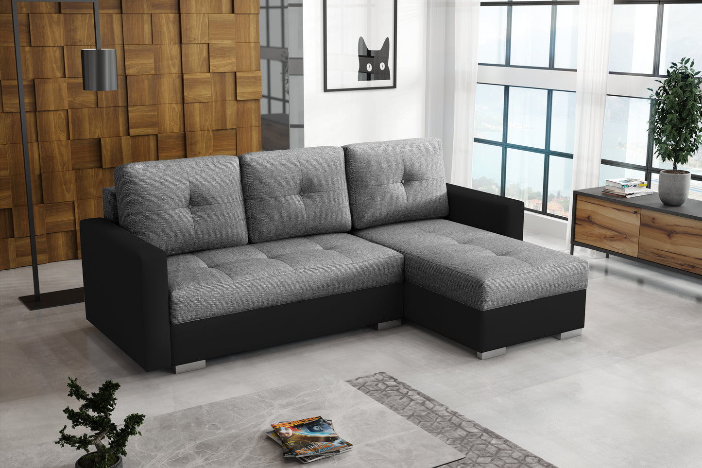 RODEO Corner Sofa Bed with sleeping function > 225cm <