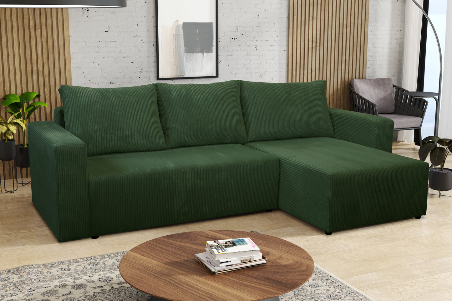 CLOUDIA Corner Sofa Bed with sleeping function > 230cm <