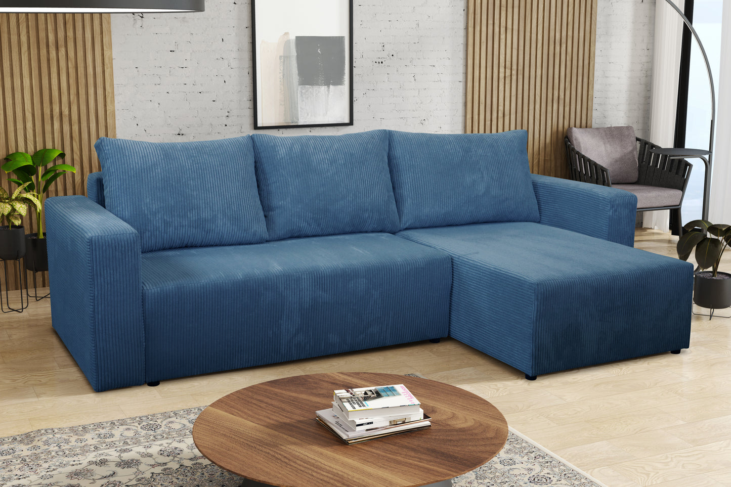 CLOUDIA Corner Sofa Bed with sleeping function > 230cm <