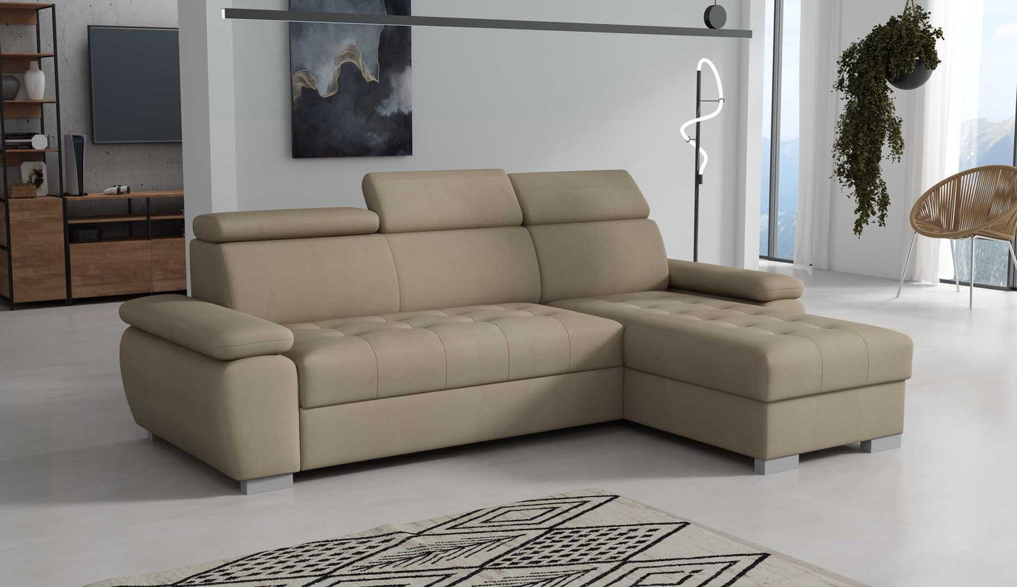SANTINO Corner Sofa Bed with sleeping function > 261cm <
