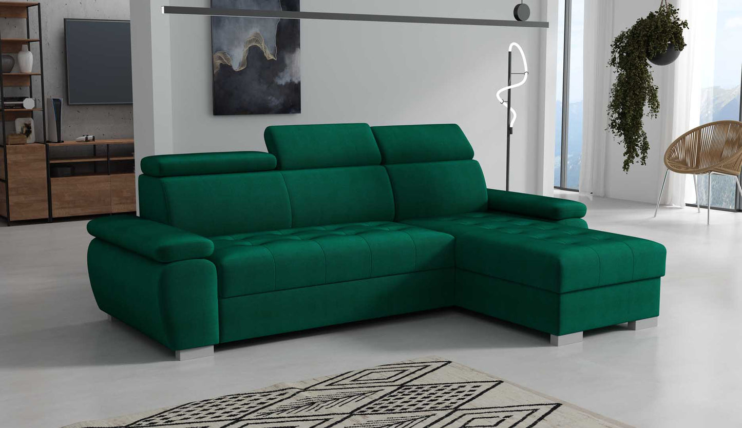 SANTINO Corner Sofa Bed with sleeping function > 261cm <