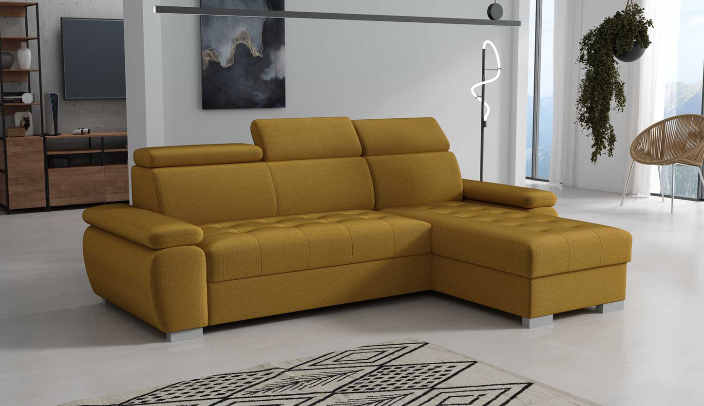 SANTINO Corner Sofa Bed with sleeping function > 261cm <