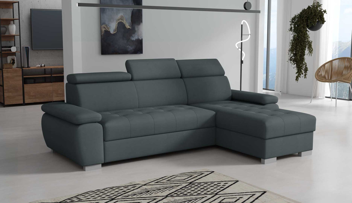 SANTINO Corner Sofa Bed with sleeping function > 261cm <