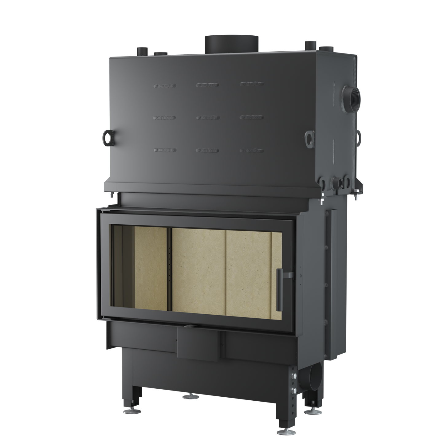 Fireplace Insert with a Water Jacket Unico Nemo 6 Topeco