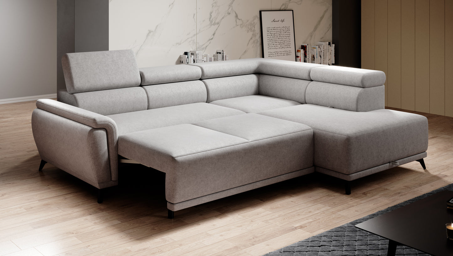 Atlantis Austin - L-Shape Corner Sofa Bed with Sleeping Function Storage Many colours > Width 281 cm <