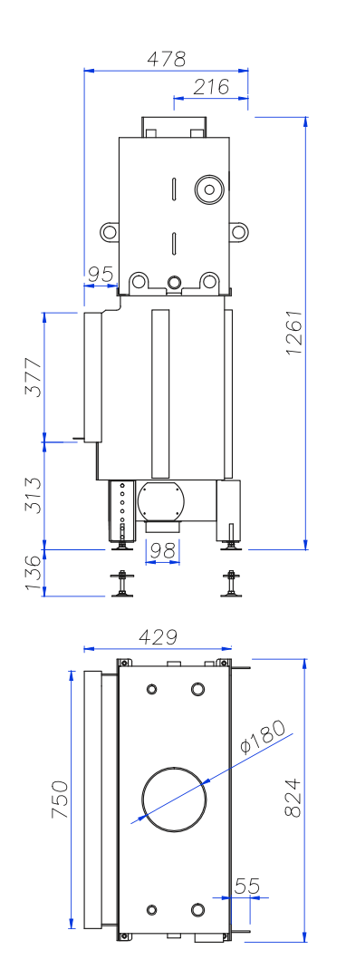 Fireplace Insert with a Water Jacket Unico Nemo 6 Topeco