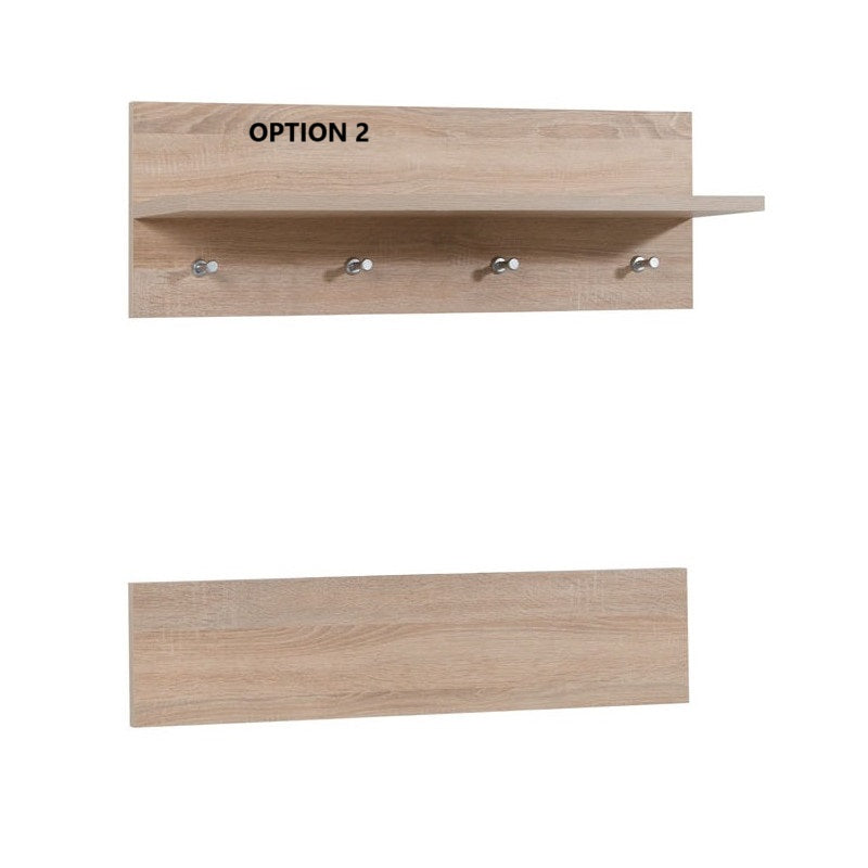 HNT hall set - Wardrobe Triple Hanger Lower Cabinet with Door Sonoma Oak 133x193 cm