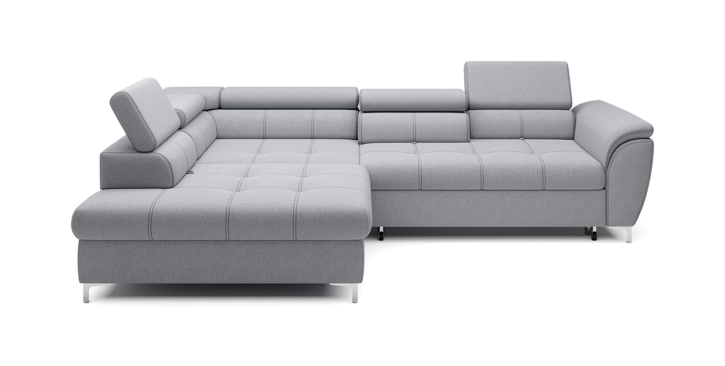 Terdo - L-Shape Corner Sofa Bed with Sleeping Function Storage Various Colour > Width 290 cm <