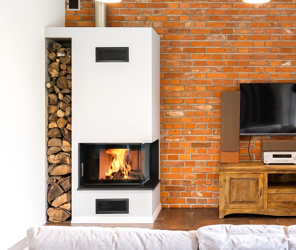 DRAGON 4B XL - Fireplace Insert Anti-Smog Ecofriendly Modern Steel