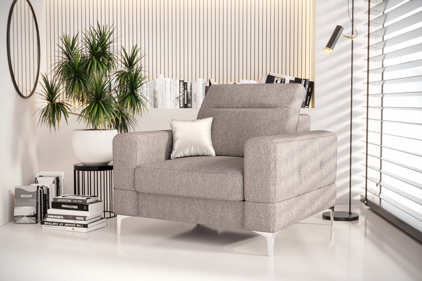 MALIBU ARMCHAIR - Adjustable Headrest, Many Colours to Choose from