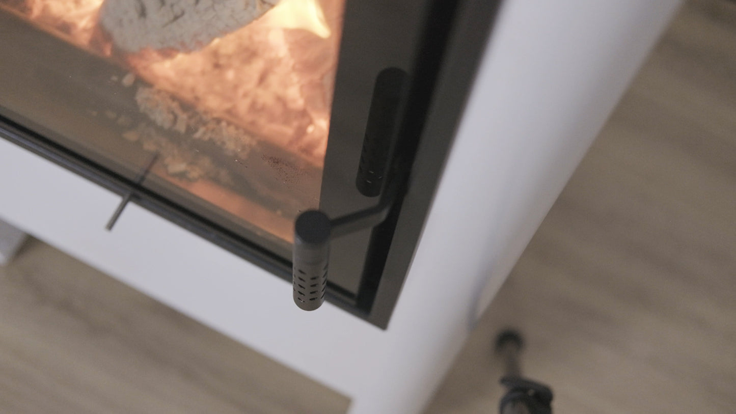 TIMO Freestanding Fireplace - Minimalist Form and High Efficiency, 2 Colours