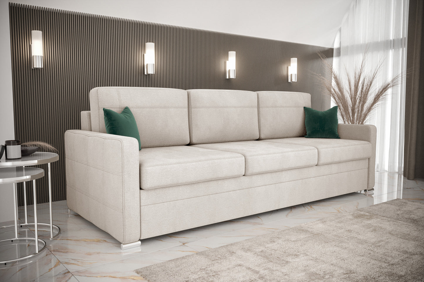 AVANTO DL SOFA - Sofa Bed 3 Seater with Sleeping Function Modern >230cm<