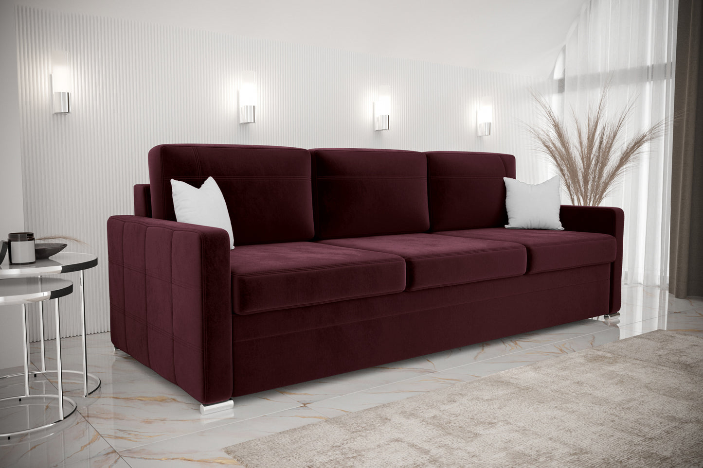 AVANTO DL SOFA - Sofa Bed 3 Seater with Sleeping Function Modern >230cm<