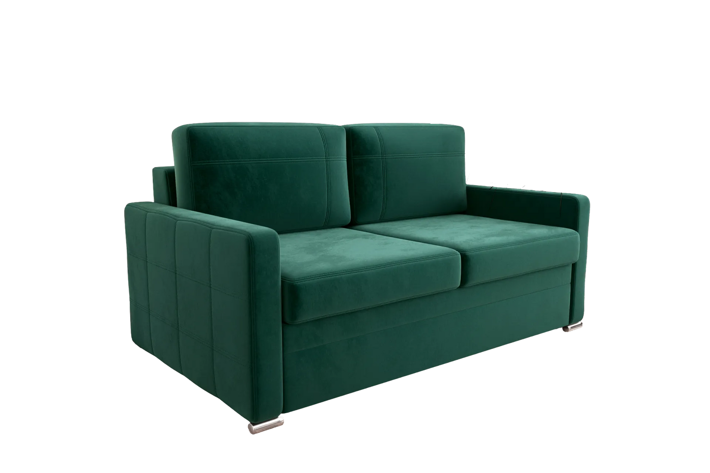 AVANTO II - Sofa 2 Seater Sleeping Function Water Repellent Modern with Metal Legs >147cm<