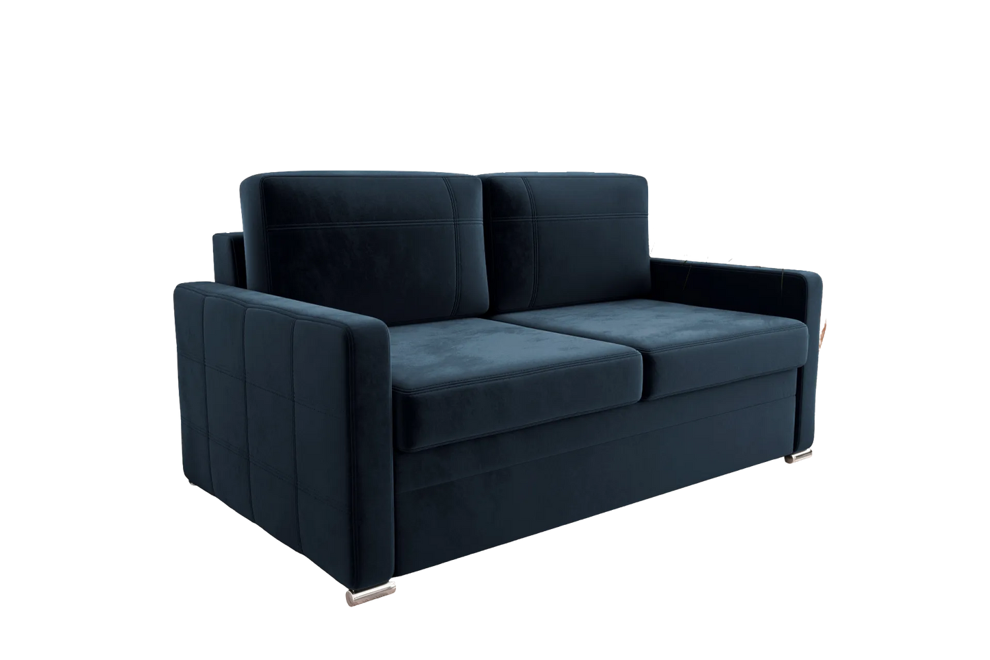 AVANTO II - Sofa 2 Seater Sleeping Function Water Repellent Modern with Metal Legs >147cm<