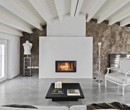 Fireplace Insert with a Water Jacket Unico Nemo 6 Topeco