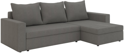 LIVIO -  Universal Corner Sofa Bed with Storage and Sleeping Function Various Colours >237cmx150cm<