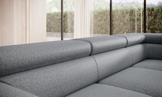RAVEN L - Right Hand Corner Sofa Bed with Sleeping Function > Fast Delivery <
