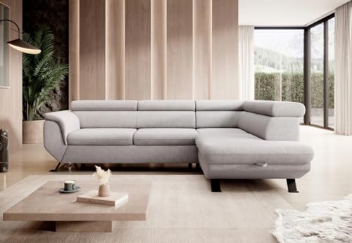 Ligeto - L-Shape Corner Sofa Bed with Sleeping Function Storage Various Colour > Width 248 cm <