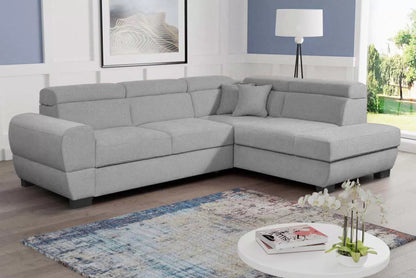 BAILE 2R - Modern Corner Sofa with Storage and Sleeping Function optional >273x210cm<