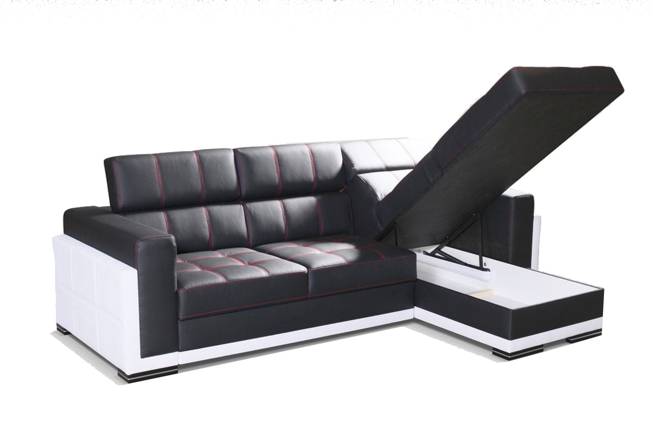 BARI 1 - Modern Corner Sofa with optional Sofa Bed Function and Storage. Various Colours >272x172cm<