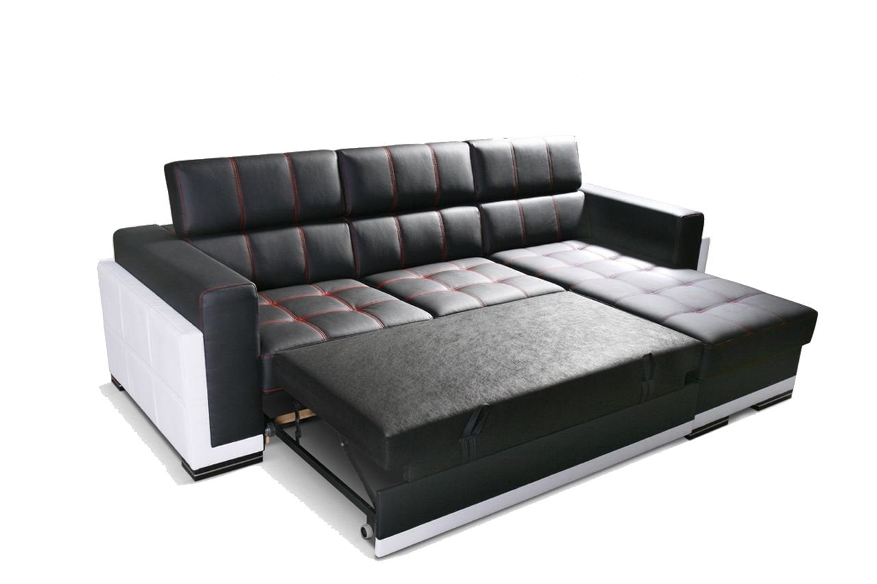 BARI 1 - Modern Corner Sofa with optional Sofa Bed Function and Storage. Various Colours >272x172cm<