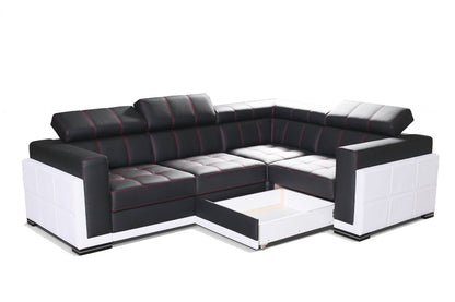 BARI 3 - Modern Corner Sofa with optional Sofa Bed Function and Storage. Various Colours >271x199cm<