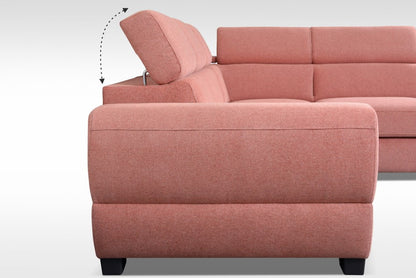 BAILE 2R - Modern Corner Sofa with Storage and Sleeping Function optional >273x210cm<