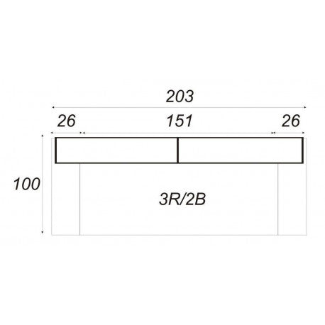 SILVER 3 - Modern Sofa Bed with Adjustable Headrests and Sleeping Function >203x100cm<